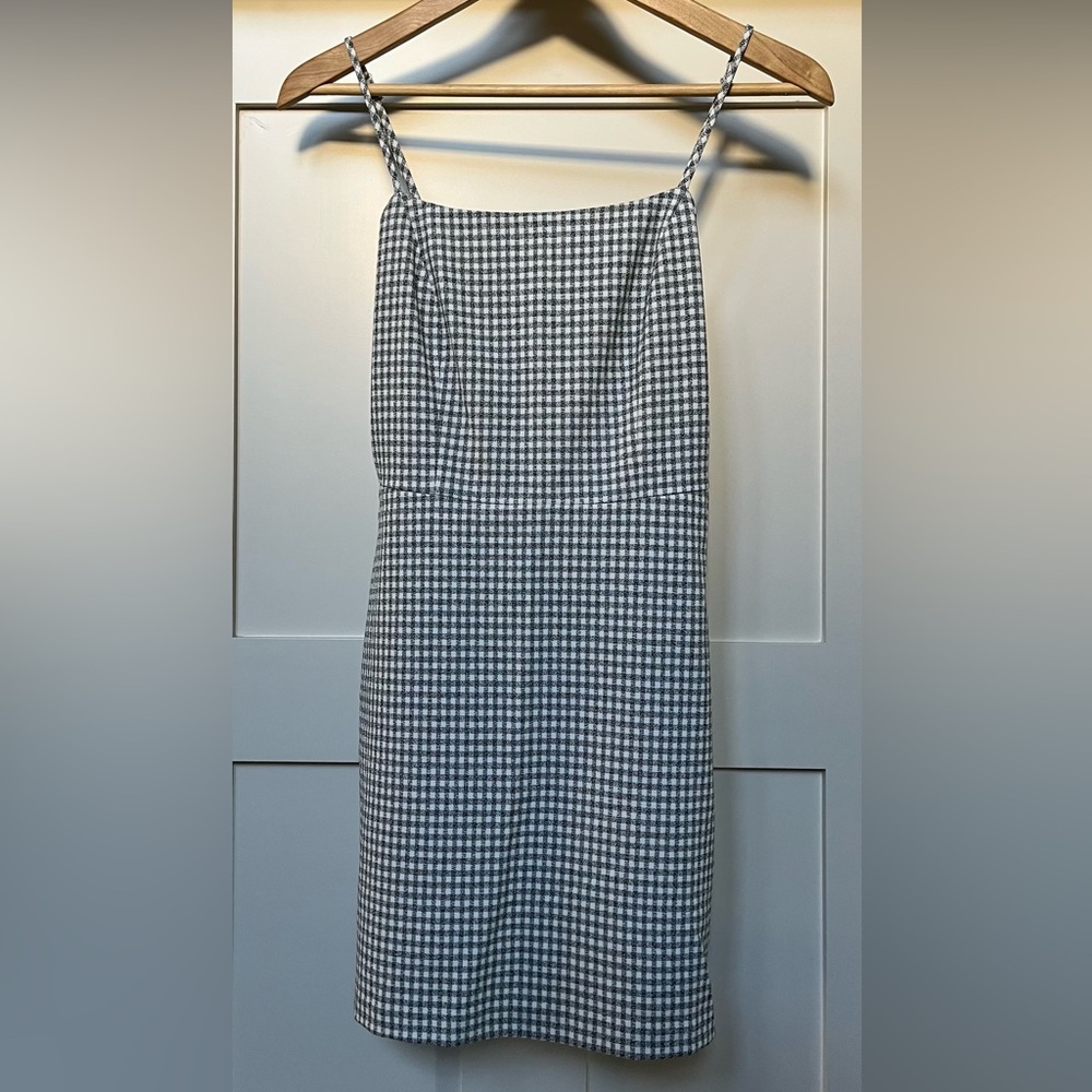 Wilfred Black and White Gingham Mini Dress